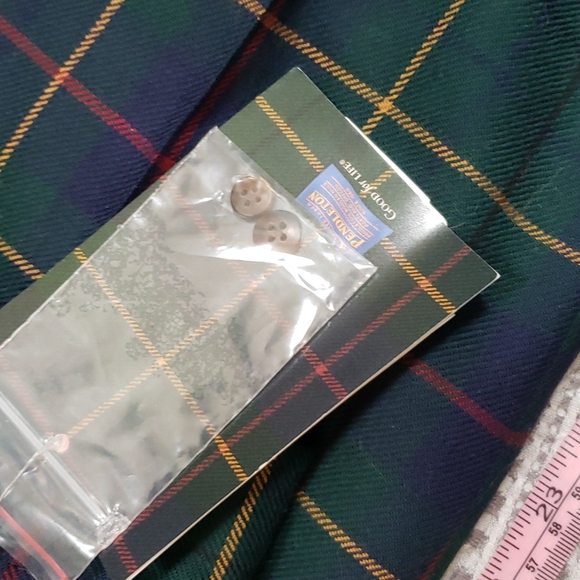 NWT Vintage Pendleton Wool Tartan Plaid Pant Suit XL 16 - Picture 15 of 15